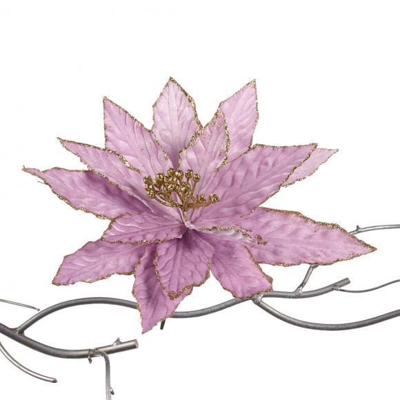 Goodwill Fabric Poinsettia on Clip