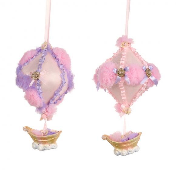 Goodwill Sky Tulle Hot Air Balloon Ornament