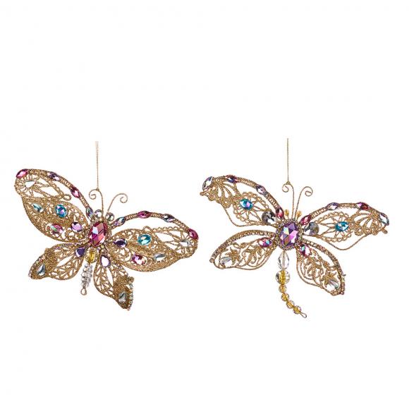 Goodwill Metallic Wire Jewel Butterfly Ornament