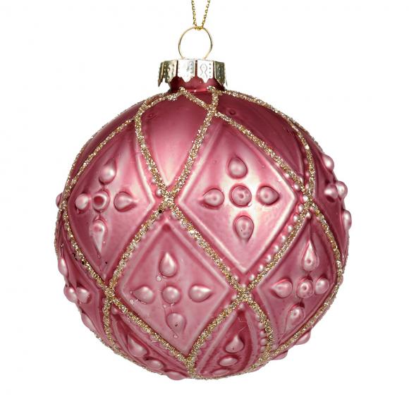 Goodwill Glass Gilt 3D Net / Dot Ball Ornament