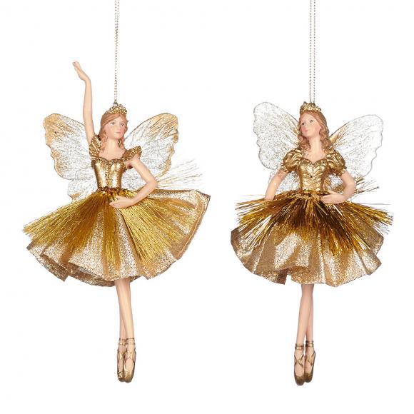 Goodwill Feather Fabric Fairy Ornament