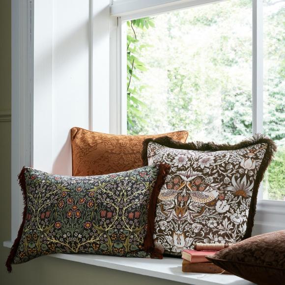 William Morris At Home Blackthorn Cushion Midnight 50/50cm