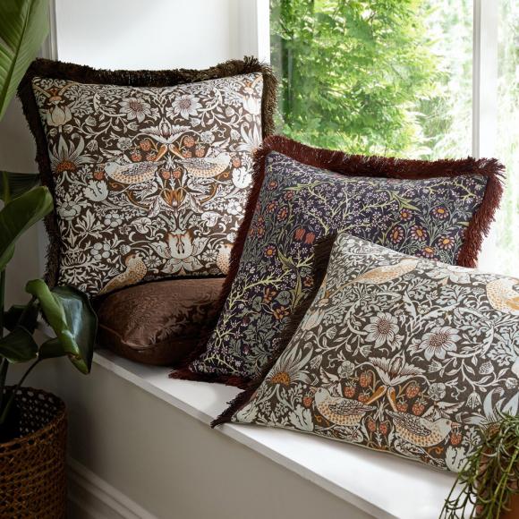 William Morris At Home Blackthorn Cushion Midnight 50/50cm