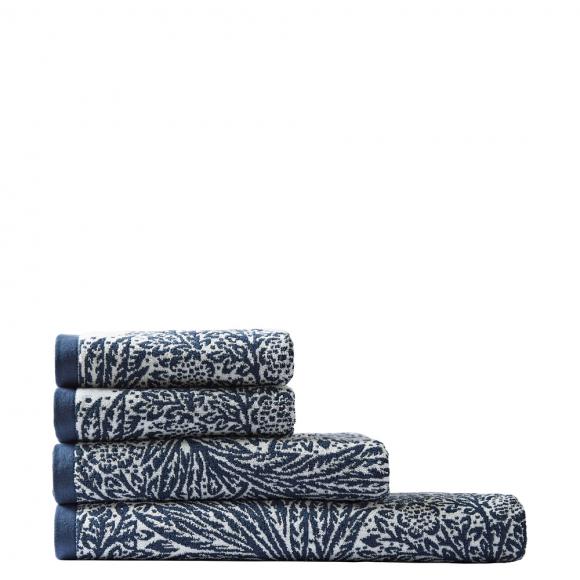 William Morris At Home Marigold Towel Prussian Blue