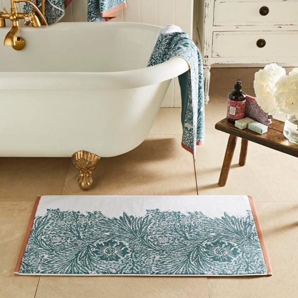 William Morris At Home Marigold Bath Mat Mineral