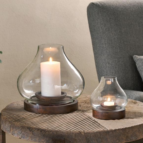 Nkuku Naryla Mango Wood Lantern