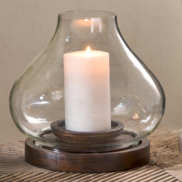 Nkuku Naryla Mango Wood Lantern