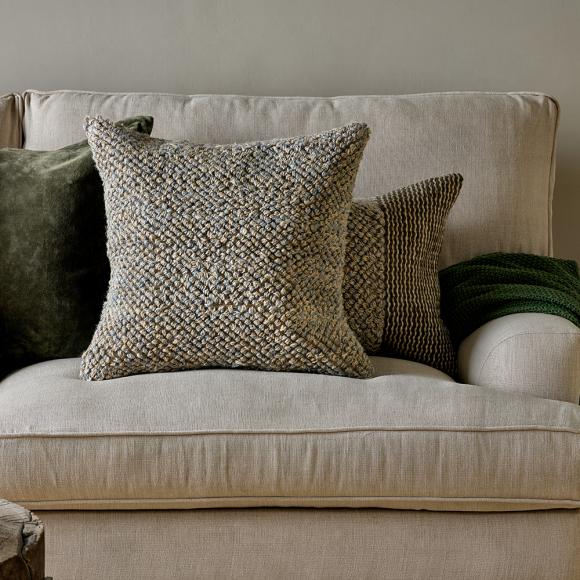 Nkuku Paduna Jute & Cotton Cushion Cover