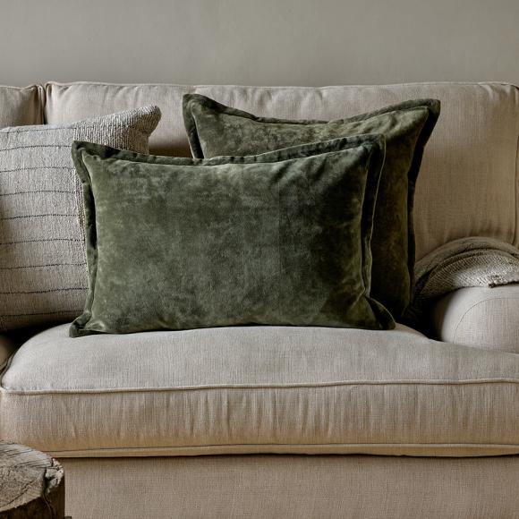 Nkuku Pilani Velvet & Linen Cushion Cover