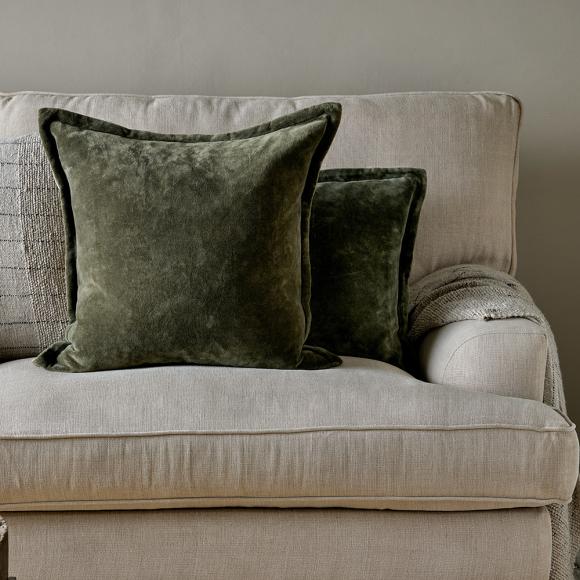 Nkuku Pilani Velvet & Linen Cushion Cover