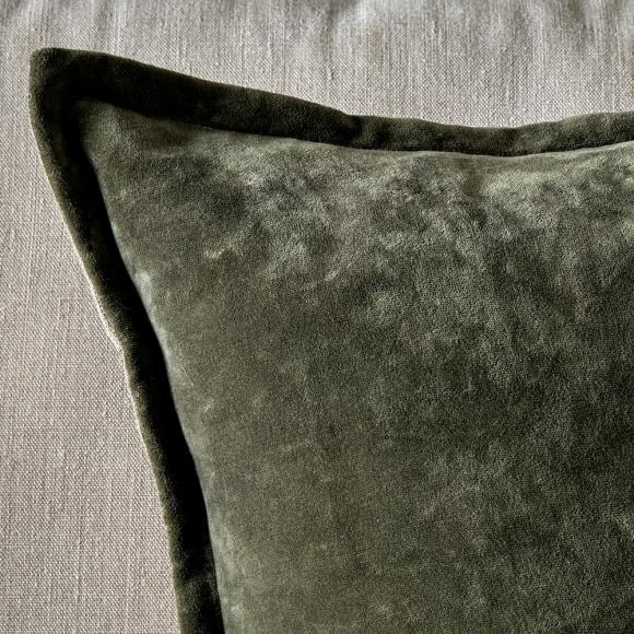 Nkuku Pilani Velvet & Linen Cushion Cover