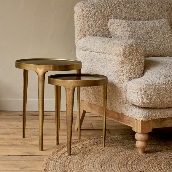 Nkuku Rohia Cast Metal Table 