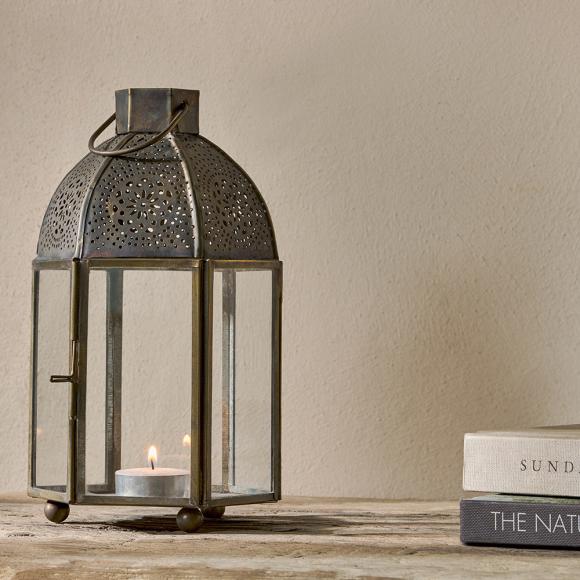 Nkuku Sabra Lantern | Aged Antique 