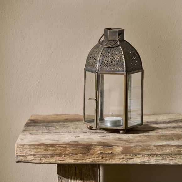 Nkuku Sabra Lantern | Aged Antique 