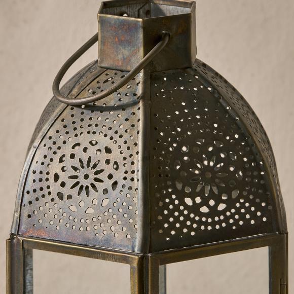 Nkuku Sabra Lantern | Aged Antique 