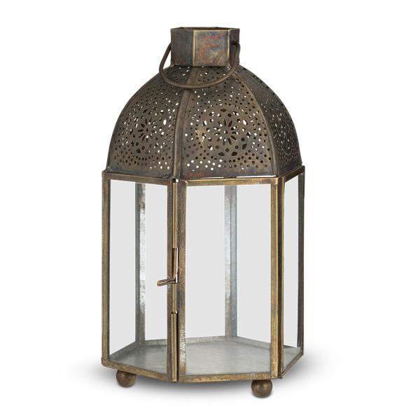 Nkuku Sabra Lantern | Aged Antique 