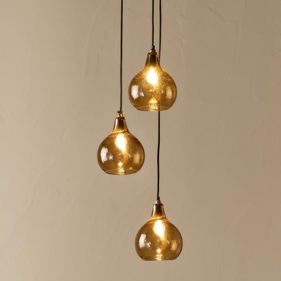 Nkuku Ziva Recycled Glass Standard Cluster Pendant 