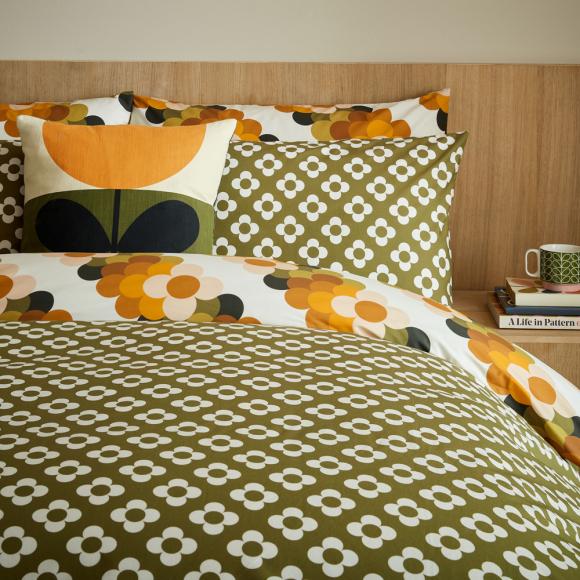 Orla Kiely Retro Flower Stripe Duvet Cover Set