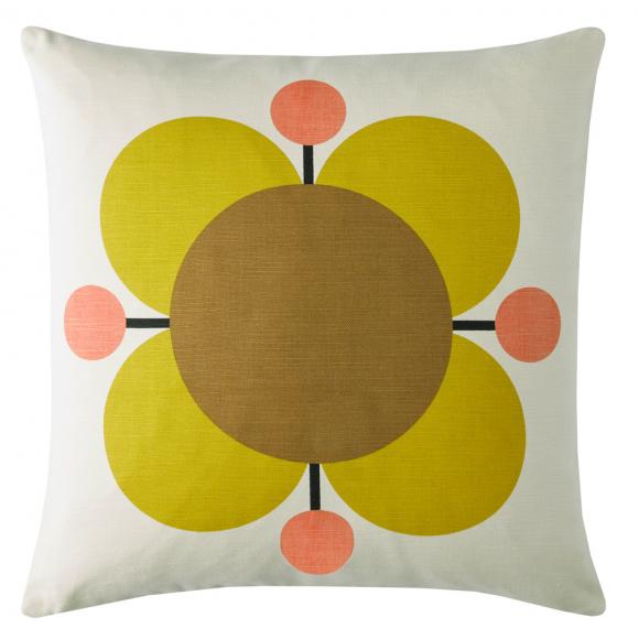 Orla Kiely Atomic Flower Cushion Primrose