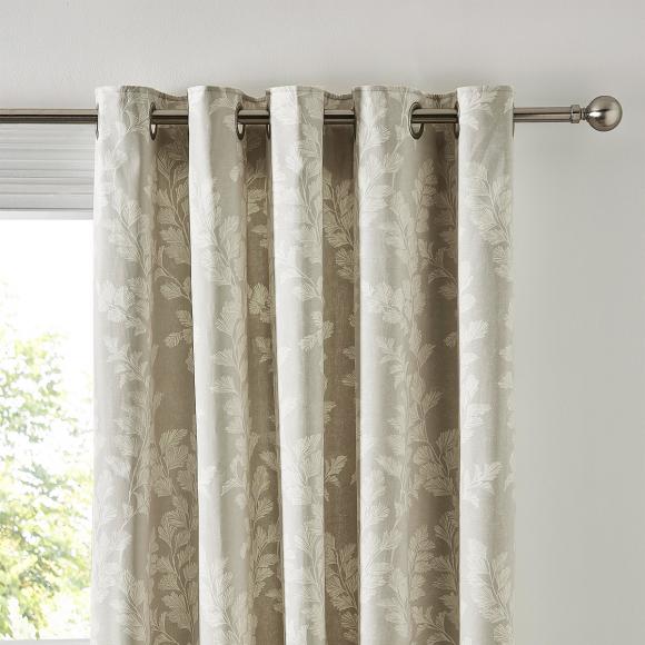 Laura Ashley Waxham Dove Grey Eyelet Curtains