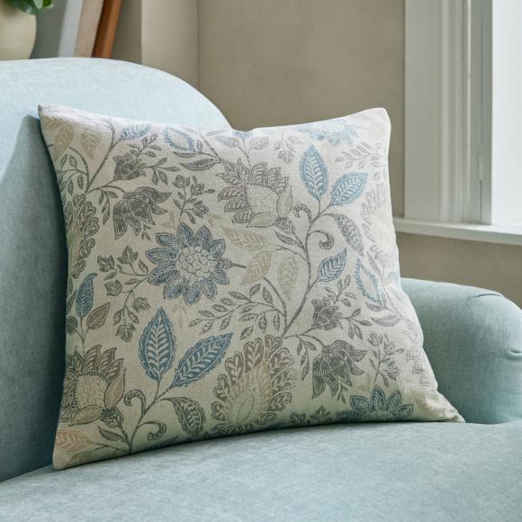 Laura Ashley Hedingham Cushion Seaspray Blue