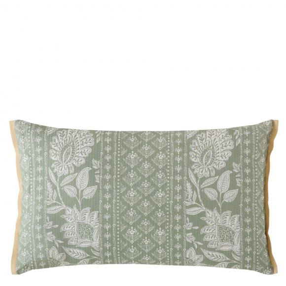 Laura Ashley Hedingham Stripe Cushion Hedgerow Green
