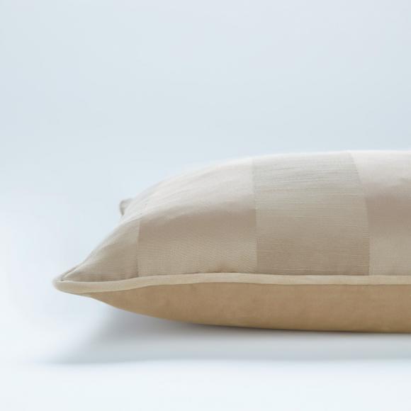 Laura Ashley Lille Stripe Cushion Truffle / Natural