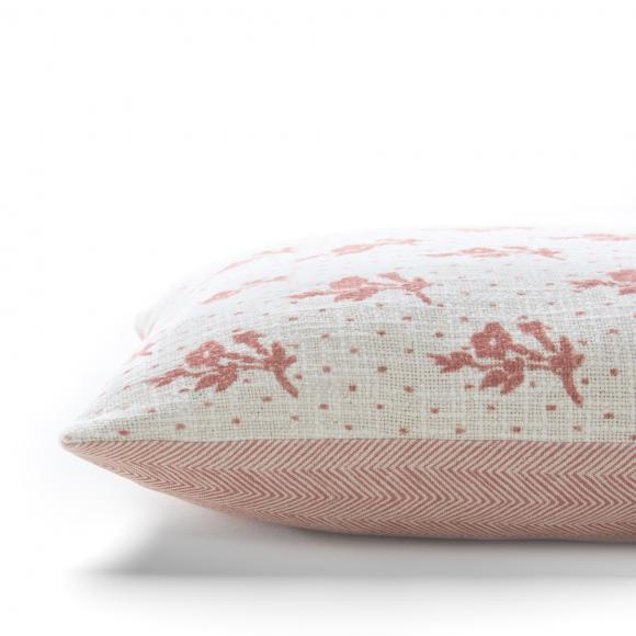 Laura Ashley Mountjoy Sprig Cushion Terracotta Orange