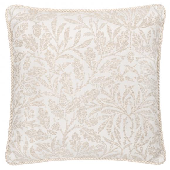 The Original Morris & Co Acorn Tonal Cushion Ivory