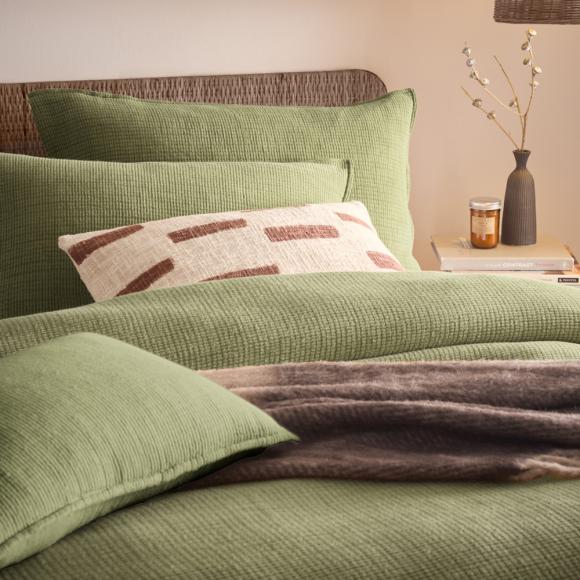 Yard Ribble Acid Washed Duvet Cover Set Khaki