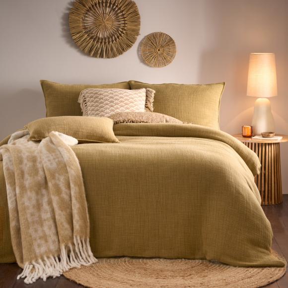Yard Ribble Acid Washed Duvet Cover Set Honey