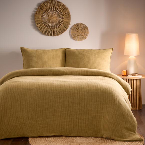 Yard Ribble Acid Washed Duvet Cover Set Honey