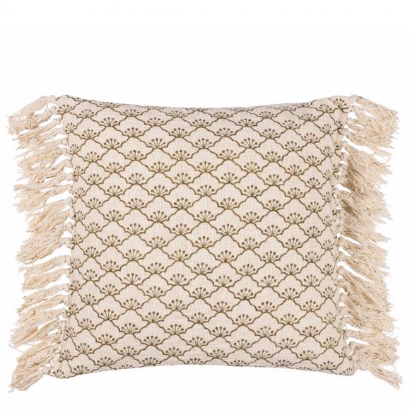 Yard Saku Printed Cushion Olive