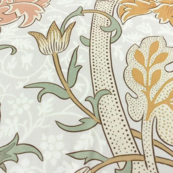 The Original Morris & Co Cray Tasselled Velvet Cushion Stone / Clay