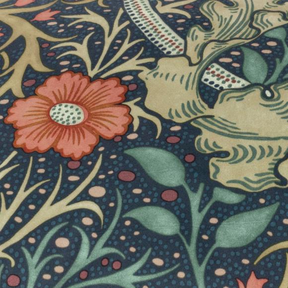 The Original Morris & Co Seaweed Cushion Indigo