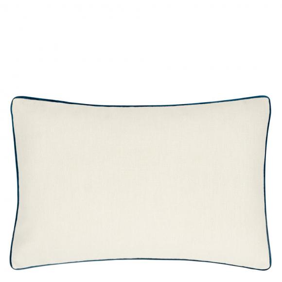 The Original Morris & Co Marigold Embroidered Cushion Indigo