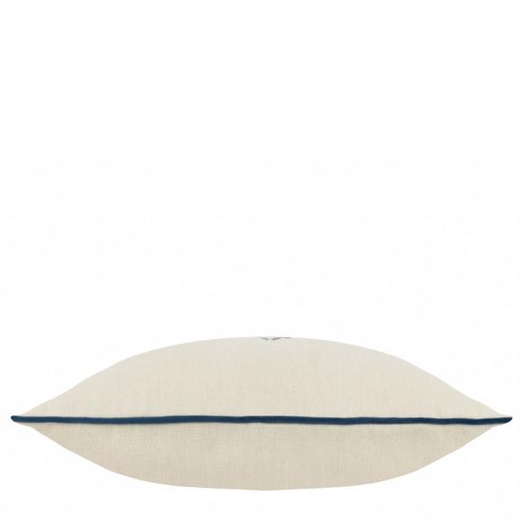 The Original Morris & Co Marigold Embroidered Cushion Indigo