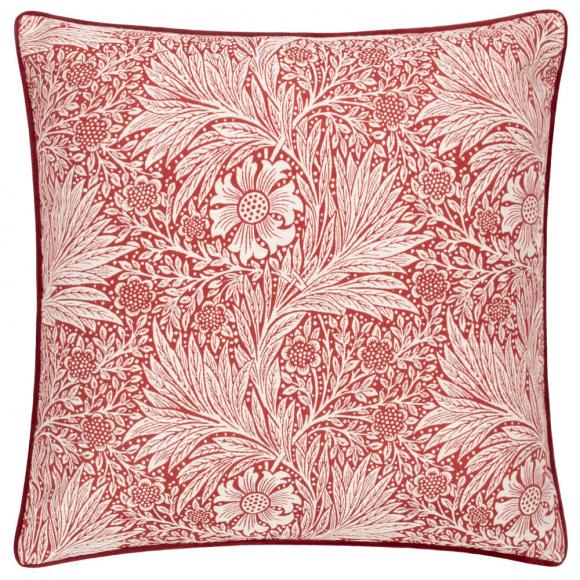 The Original Morris & Co Marigold Piped Jacquard Cushion Russet