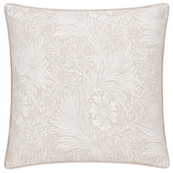 The Original Morris & Co Marigold Piped Jacquard Cushion Stone