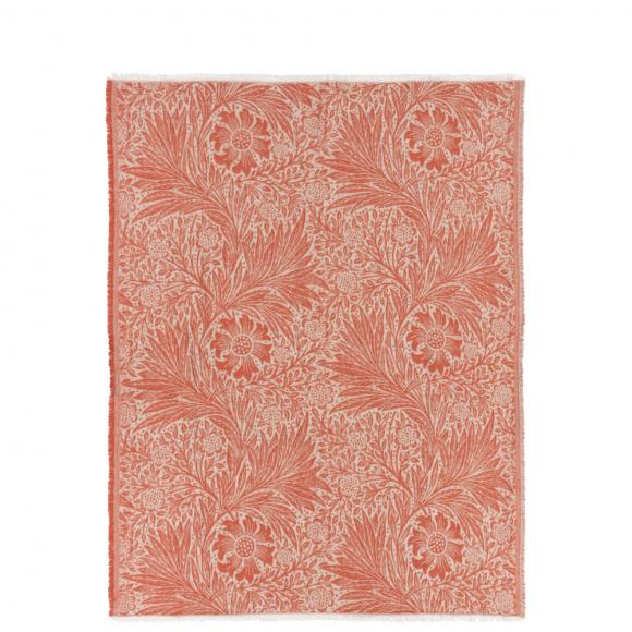 The Original Morris & Co Marigold Jacquard Throw Russet
