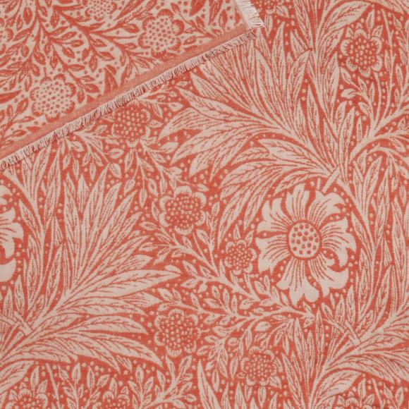 The Original Morris & Co Marigold Jacquard Throw Russet