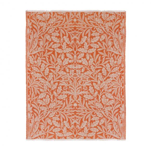 The Original Morris & Co Acorn Tonal Jacquard Throw Brick