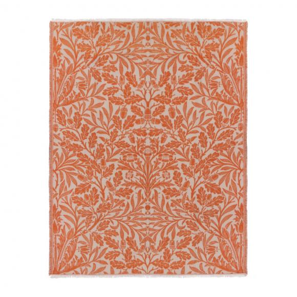 The Original Morris & Co Acorn Tonal Jacquard Throw Brick