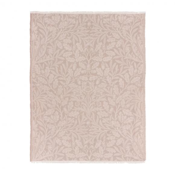 The Original Morris & Co Acorn Tonal Jacquard Throw Linen