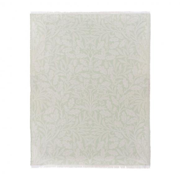 The Original Morris & Co Acorn Tonal Jacquard Throw Sage