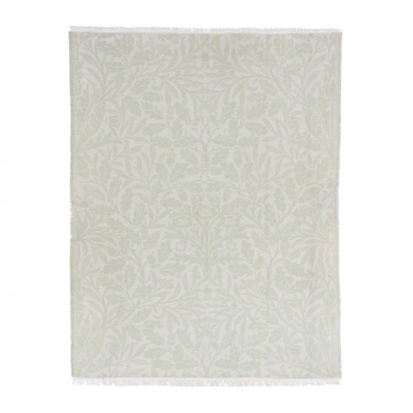 The Original Morris & Co Acorn Tonal Jacquard Throw Sage