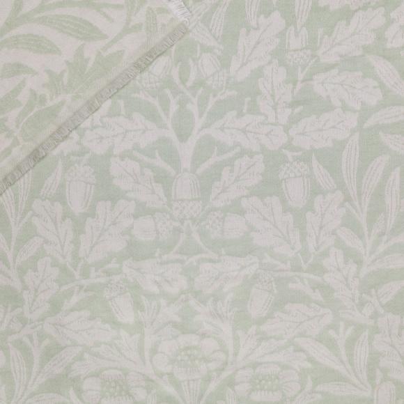 The Original Morris & Co Acorn Tonal Jacquard Throw Sage