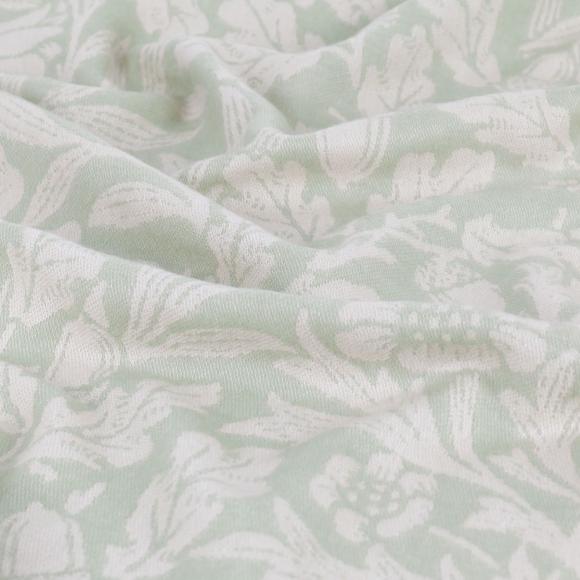 The Original Morris & Co Acorn Tonal Jacquard Throw Sage