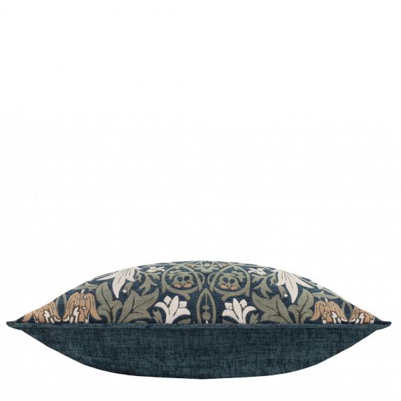 The Original Morris & Co Snakeshead Cushion Indigo / Leaf