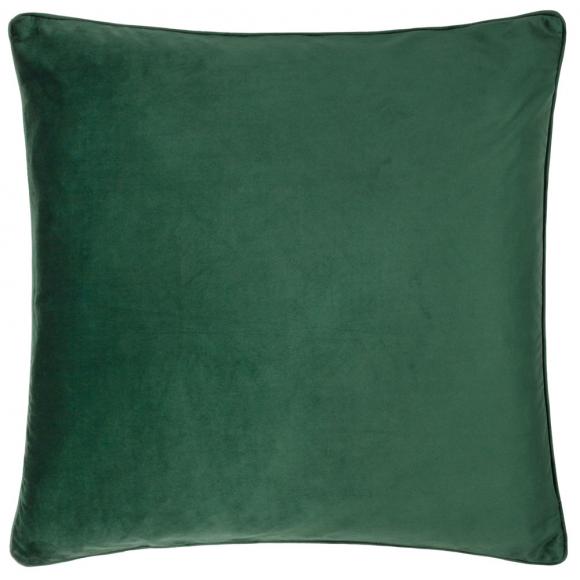 The Original Morris & Co Strawberry Thief Piped Jacquard Cushion Forest Green